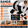 Banda velcro adeziva, Banda cu scai si adeziv, Reutilizabila, Latime 5 cm, Lungime 5 m