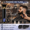 Masina Profesionala de Tuns Barba Si Contur, Fara Fir, Marimi Reglabile, Lama Inox, Negru