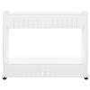 Raft de bucatarie sau baie, Mobil pe roti, Usor de asamblat si mutat, Universal, 3 nivele, Alb