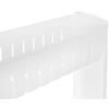 Raft de bucatarie sau baie, Mobil pe roti, Usor de asamblat si mutat, Universal, 3 nivele, Alb
