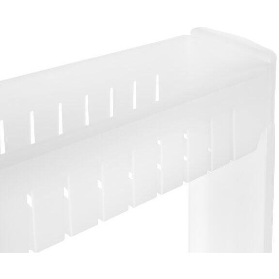 Raft de bucatarie sau baie, Mobil pe roti, Usor de asamblat si mutat, Universal, 3 nivele, Alb