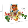 Set constructie din lemn cu 268 piese pentru copii, Micul Arhitect, Educativ si interactiv