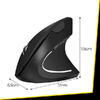 Mouse Ergonomic, Mouse Vertical Wireless Bluetooth (Bt 5.0 + Bt 3.0 + 2.4G), 3 Niveluri De Ajustare Pana La 1200 Dpi, Mouse Wireless Optic Silentios Pentru Laptop/Pc/Mac/Tableta/Ipad (Win/Android/Ios), 6 Butoane