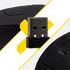Mouse Ergonomic, Mouse Vertical Wireless Bluetooth (Bt 5.0 + Bt 3.0 + 2.4G), 3 Niveluri De Ajustare Pana La 1200 Dpi, Mouse Wireless Optic Silentios Pentru Laptop/Pc/Mac/Tableta/Ipad (Win/Android/Ios), 6 Butoane