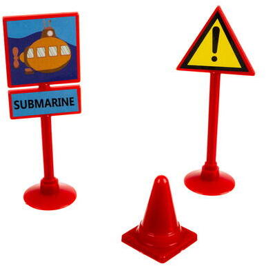 Set 25 piese cu masinuta, traseu puzzle racer, jucarie interactiva cu desene din mare, semne de circulatie si combinatii multiple