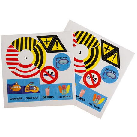 Set 25 piese cu masinuta, traseu puzzle racer, jucarie interactiva cu desene din mare, semne de circulatie si combinatii multiple