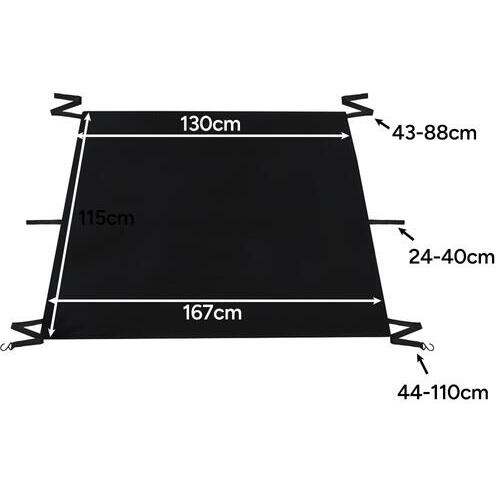 Parasolar Parbriz Anti-Inghet, Dimensiuni 130 x 113 x 167 cm, Impermeabil, Montaj Rapid Prin Carlige, Protejeaza Impotriva Zapezii si a Razelor Solare, Include Sac pentru Depozitare