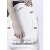 Capac WC cu Soft Close, Sistem Inchidere Lenta, Montaj Universal, Usor de Curatat, Kit de Montaj inclus, Alb