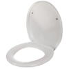 Capac WC cu Soft Close, Sistem Inchidere Lenta, Montaj Universal, Usor de Curatat, Kit de Montaj inclus, Alb