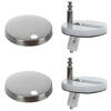 Capac WC cu Soft Close, Sistem Inchidere Lenta, Montaj Universal, Usor de Curatat, Kit de Montaj inclus, Alb