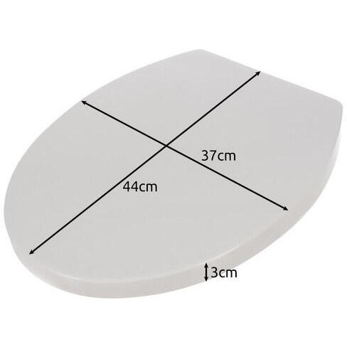Capac WC cu Soft Close, Sistem Inchidere Lenta, Montaj Universal, Usor de Curatat, Kit de Montaj inclus, Alb