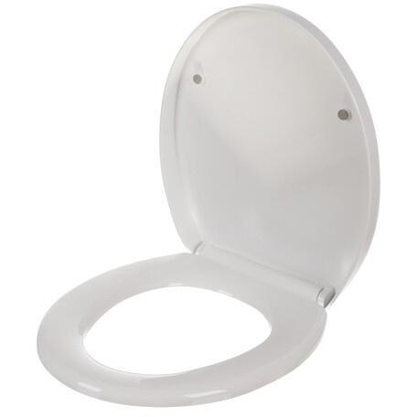 Capac WC cu Soft Close, Sistem Inchidere Lenta, Montaj Universal, Usor de Curatat, Kit de Montaj inclus, Alb