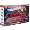 Set de joaca, Camion cu Masinute, Mega transportator de 6 masini, Echipament cu 3 platforme, 30x11.5x7 cm