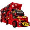 Set de joaca, Camion cu Masinute, Mega transportator de 6 masini, Echipament cu 3 platforme, 30x11.5x7 cm