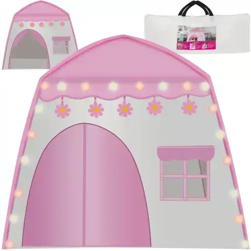 Cort pentru copii cu LED, 126x130x90cm, 20 lumini, multicolor