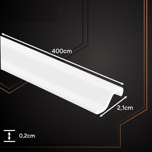 Banda pentru etansare usi si ferestre, Impermeabila, 400 x 2.1 cm, grosime 2 mm, alba