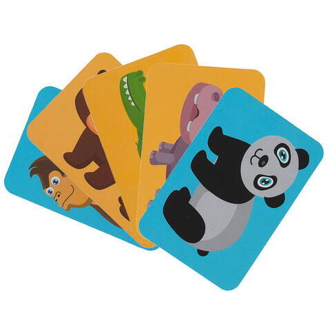 Carte tip Puzzle Magnetic , Set 47 magneti, 6 Cartonase Duble, Tema Animale