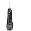 Irigator bucal profesional portabil, 5 moduri, 8 duze, 300 ml, 2500 mAh, IPX7, pentru dinti, gingii, limba si nas, Negru