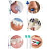Irigator bucal profesional portabil, 5 moduri, 8 duze, 300 ml, 2500 mAh, IPX7, pentru dinti, gingii, limba si nas, Negru
