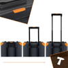 BIGSTREN Trusa de 1000 scule XXL tip troler, Otel Crom-Vanadiu, 4 Organizatoare Detasabile, Manere Antiderapante, Varfuri Magnetice, 50 x 37 x 20 cm