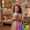 Microfon de karaoke pentru copii, Model Iepuras, Compatibil Bluetooth, Silentios, Fara fir, Alb