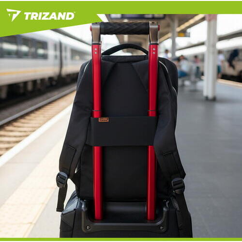 TRIZAND Rucsac, Geanta de calatorie, 17L, 38x24x18cm, Trusa Cosmetice Inclusa, Negru