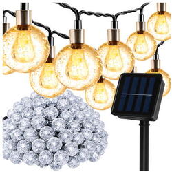 Ghirlandă solară de 12 m, 100 Bile, IP65