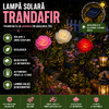 Lampă solară de exterior tip 3 trandafiri, ideală pentru curte