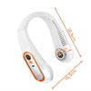 Ventilator portabil de gat, fara pale, 5 viteze, LED, USB-C, 18.5 x 18.5 cm, ABS, culoare Alb