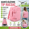 TRIZAND Rucsac de calatorie tip Geanta, 20L, 40x25x20cm, 2 Compartimente, Roz