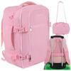 TRIZAND Rucsac de calatorie tip Geanta, 20L, 40x25x20cm, 2 Compartimente, Roz