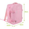 TRIZAND Rucsac de calatorie tip Geanta, 20L, 40x25x20cm, 2 Compartimente, Roz