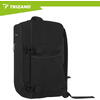 TRIZAND Rucsac de calatorie tip Geanta, 20L, 40x25x20cm, 2 Compartimente, Negru