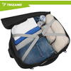 TRIZAND Rucsac de calatorie tip Geanta, 20L, 40x25x20cm, 2 Compartimente, Negru