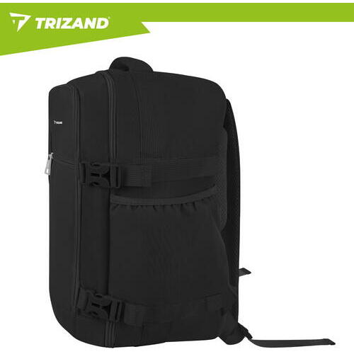 TRIZAND Rucsac de calatorie tip Geanta, 20L, 40x25x20cm, 2 Compartimente, Negru