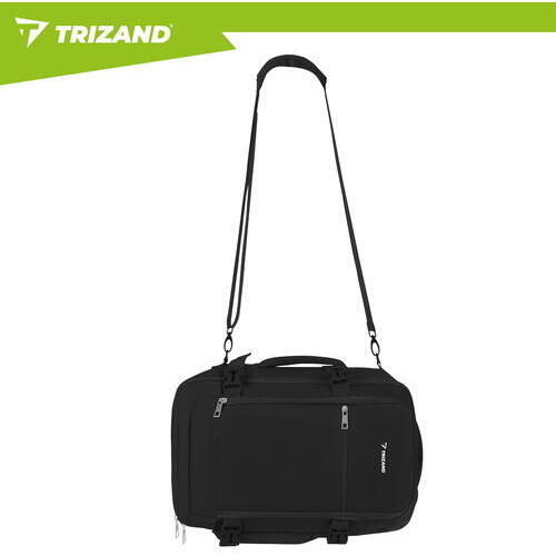 TRIZAND Rucsac de calatorie tip Geanta, 20L, 40x25x20cm, 2 Compartimente, Negru