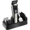 Masina de Tuns Barba si Parul 10 in 1, RapidCut, Autonomie 90 min, Nas, Urechi, Suport, Acumulator