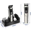 Masina de Tuns Barba si Parul 10 in 1, RapidCut, Autonomie 90 min, Nas, Urechi, Suport, Acumulator