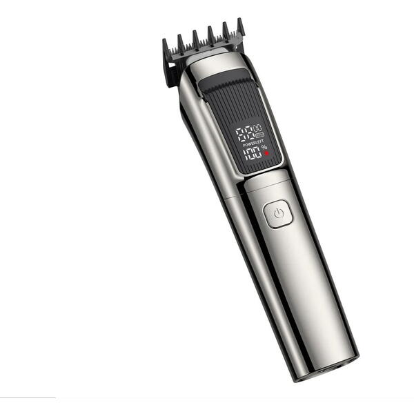 Masina de Tuns Barba si Parul 10 in 1, RapidCut, Autonomie 90 min, Nas, Urechi, Suport, Acumulator