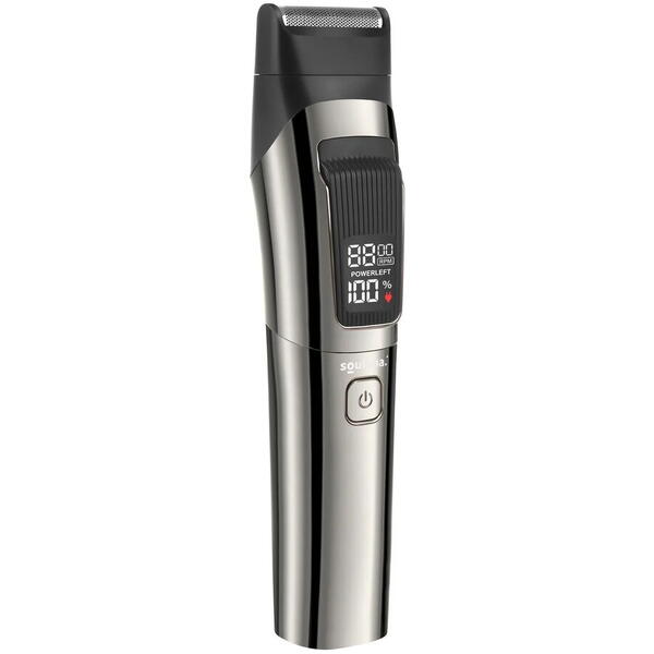 Masina de Tuns Barba si Parul 10 in 1, RapidCut, Autonomie 90 min, Nas, Urechi, Suport, Acumulator
