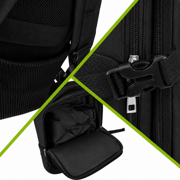 Rucsac 27L, Atasare la Troler, Port USB, Compartiment Laptop, Impermeabil