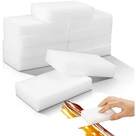10+10 GRATIS Bureti magici melamina -  2x6x10cm, Alb