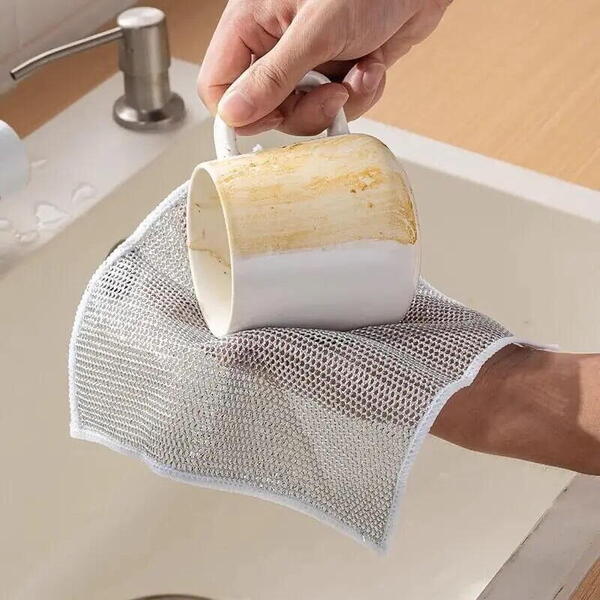 5+5 GRATIS Lavete multifuncționale din microfibra metalica, 20x20cm