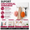 1+1 GRATIS Suport pentru baie, multifunctional, prindere cu banda dublu adeziv, Alb
