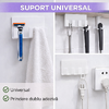 1+1 GRATIS Suport pentru baie, multifunctional, prindere cu banda dublu adeziv, Alb
