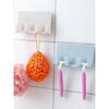 1+1 GRATIS Suport pentru baie, multifunctional, prindere cu banda dublu adeziv, Alb
