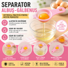 1+1 GRATIS Separator pentru oua, Aparat de separat Albusul de Galbenus usor si eficient, Roz