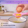 1+1 GRATIS Separator pentru oua, Aparat de separat Albusul de Galbenus usor si eficient, Roz
