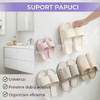 1+1 GRATIS Suport pentru papuci, prindere cu sistem dublu adeziv inclus, Transparent