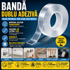 1+1 GRATIS Banda dublu adeziva silicon, 20 mm x 1 m, SMART Nano Magic Tape